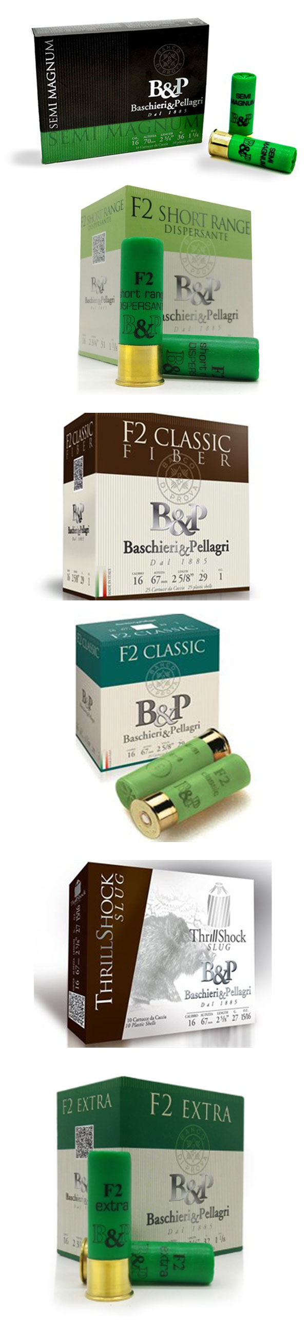 cartucce calibro 16 baschieri pellagri